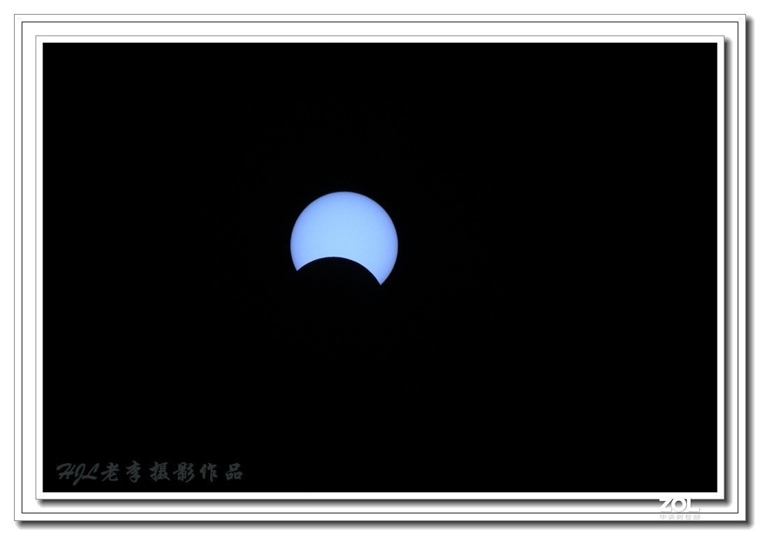 家中阳台拍日偏食