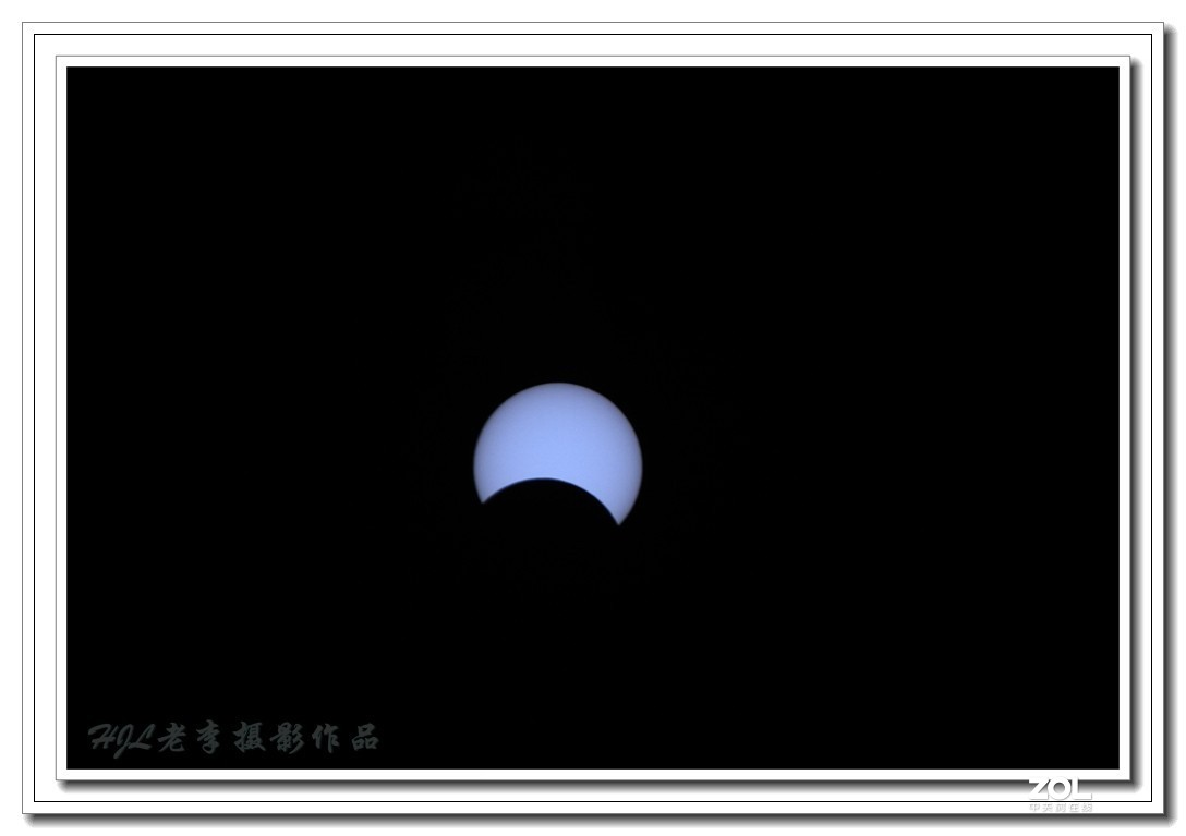 家中阳台拍日偏食