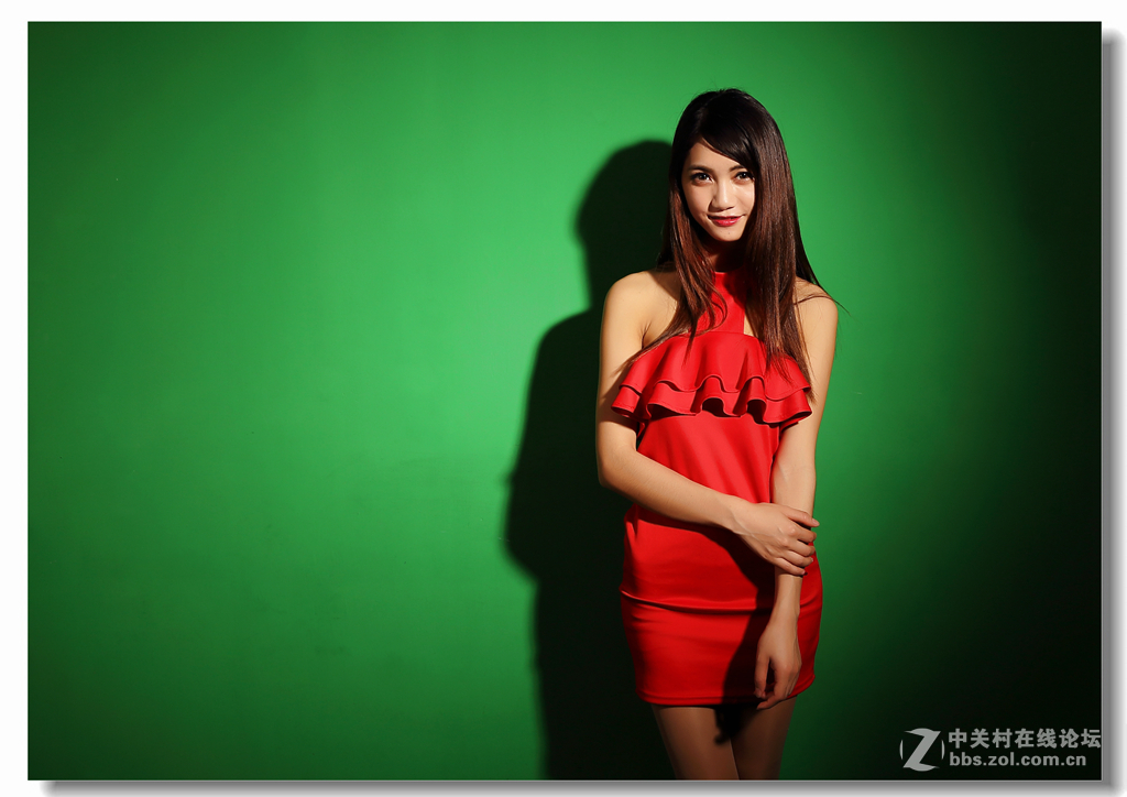 棚拍人像练习(绿背景)