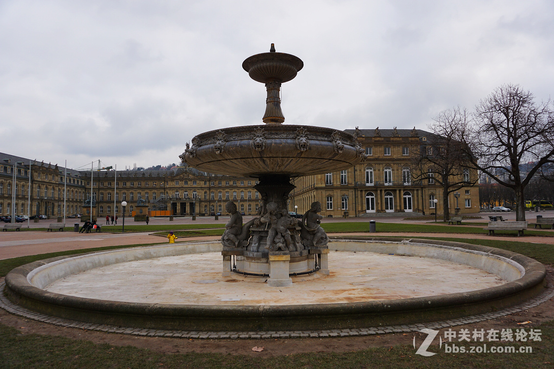 斯图加特街景及皇宫