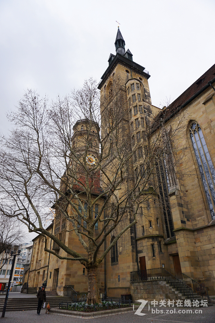 斯图加特街景及皇宫