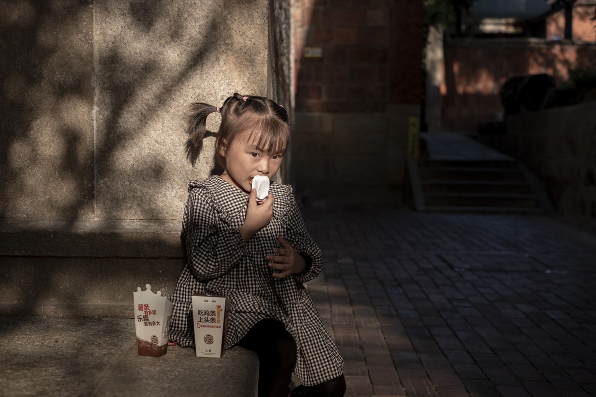 周日与儿子结伴扫街