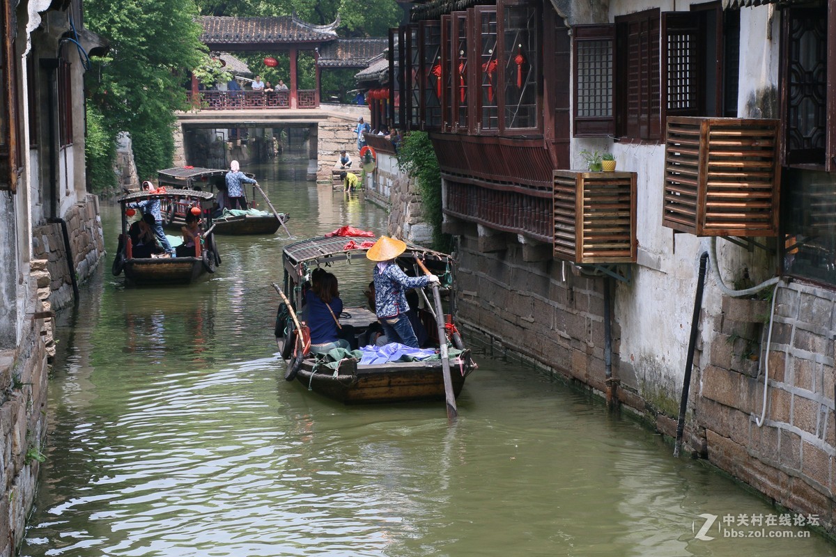 锦溪古镇泛舟