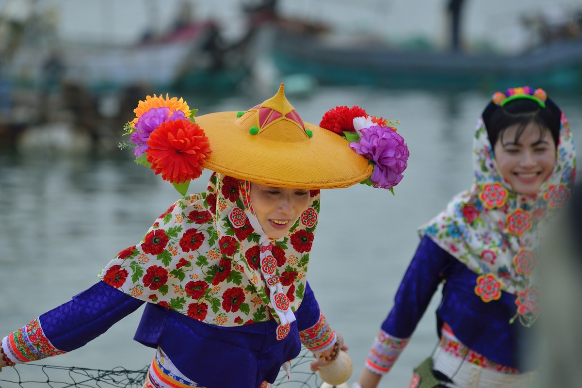 #寻找尼康镜头中的最美模特#一组摆拍的惠安女（2015）