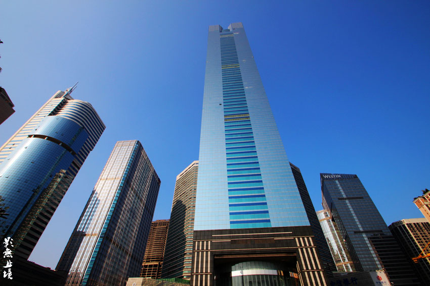 超广角下的广州天河北高楼