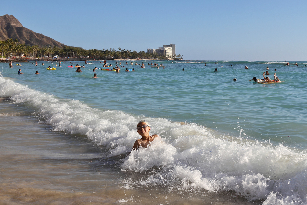 一组夏威夷海滩风光，祝大家春节快乐，吉祥如意！