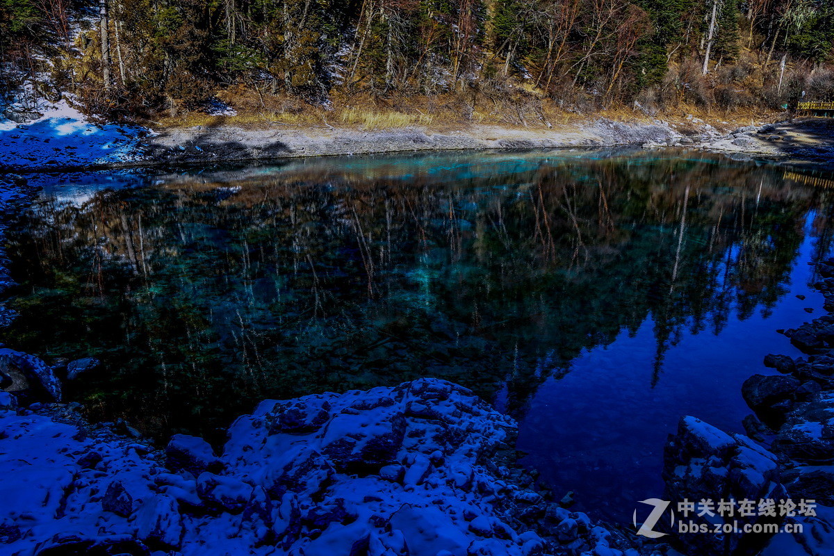 九寨沟的冬景  2