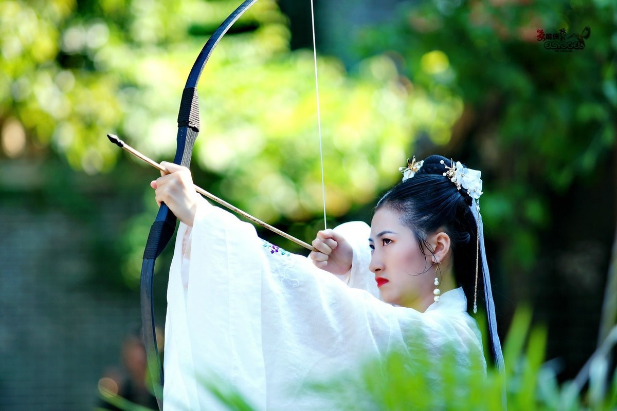 古风弓箭少女文慧