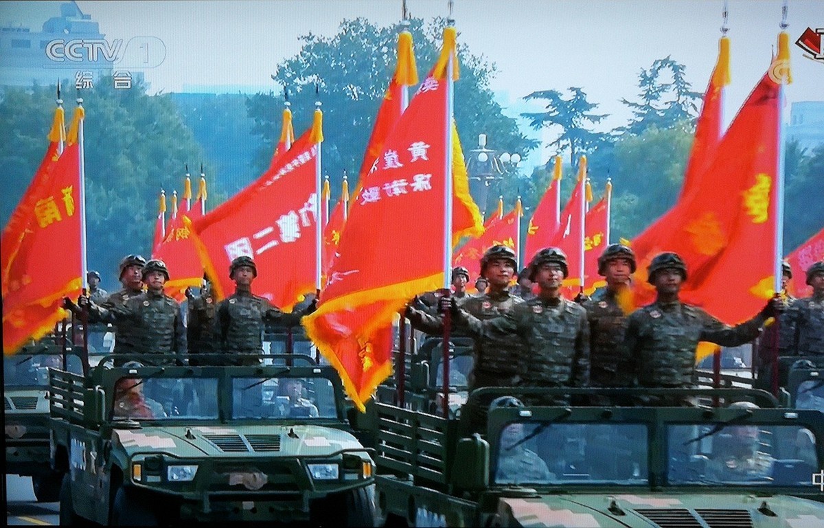 国庆70周年大阅兵分列式央视直播手机摄影