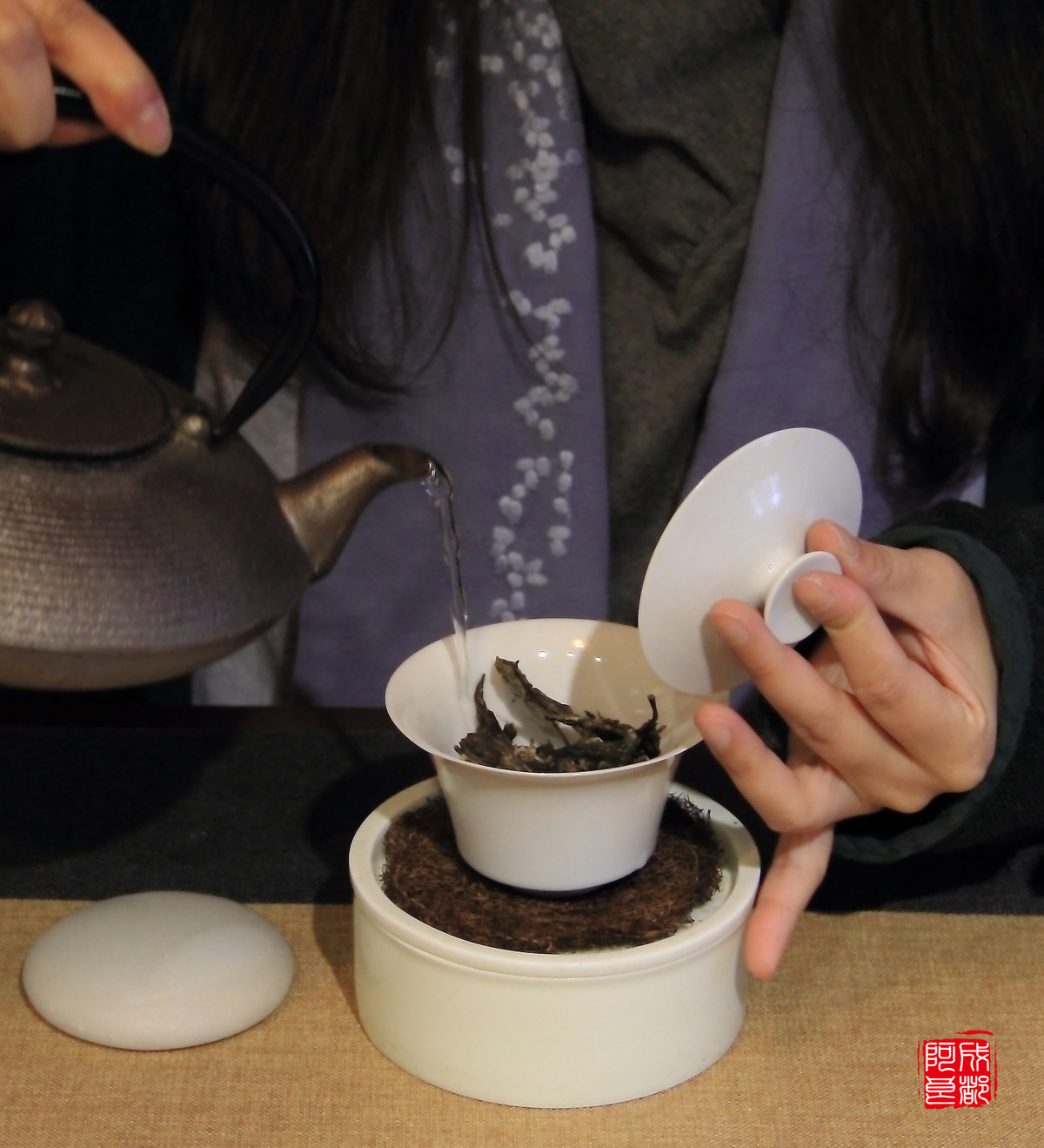 浅山茶物美女茶道品茗悟道坐忘28p