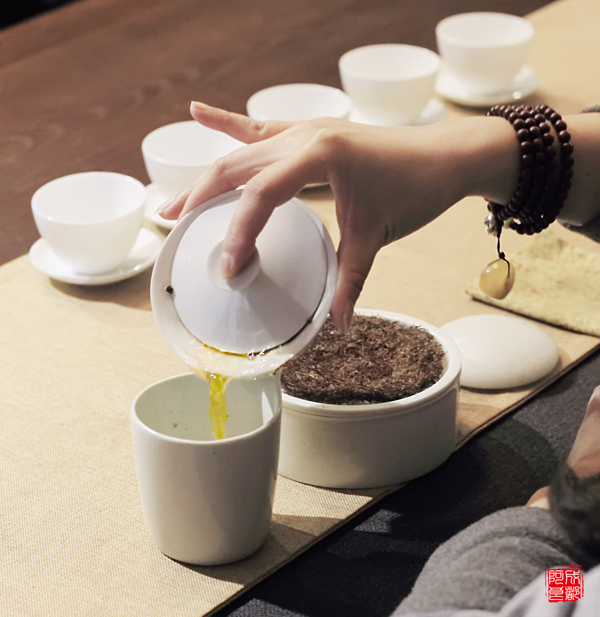 浅山茶物美女茶道品茗悟道坐忘28p