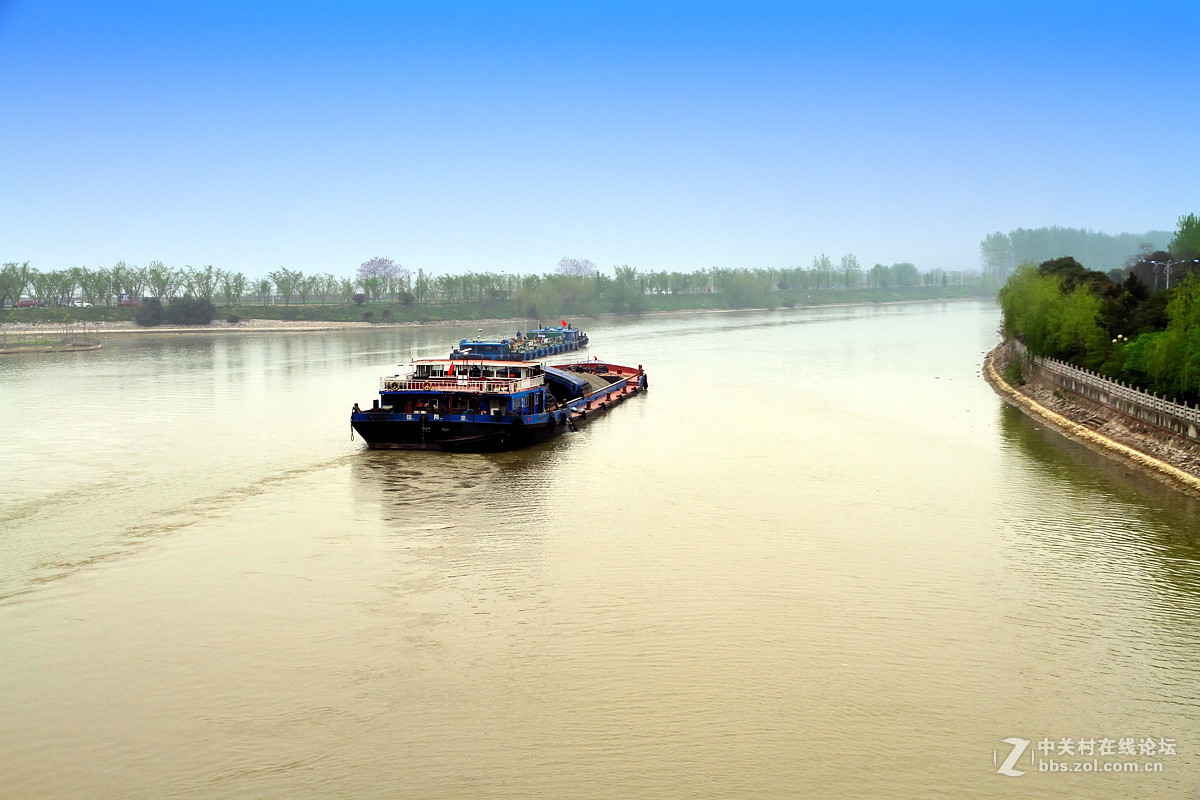 京杭大运河江苏高邮段运河风景