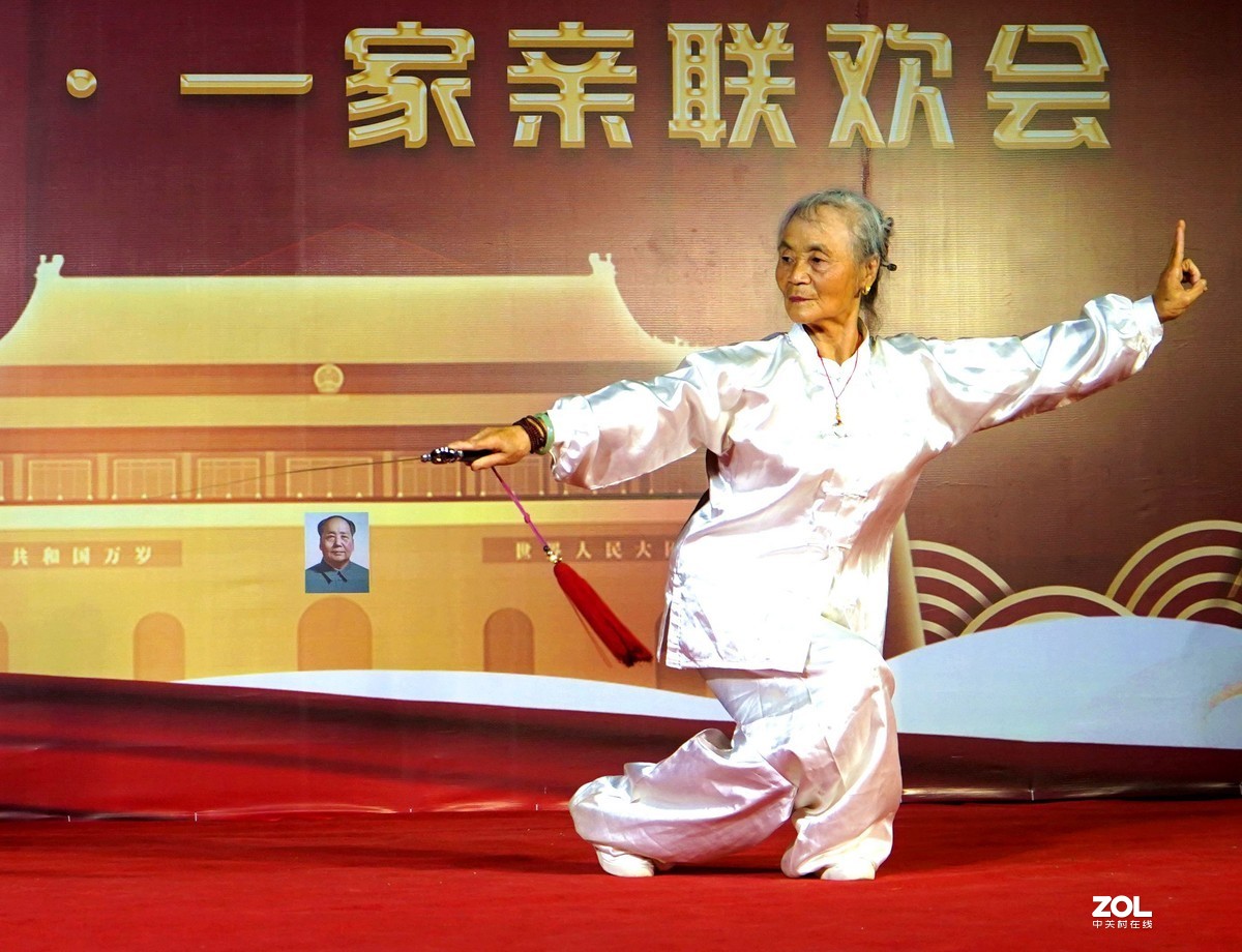 八旬夫妻同台献太极