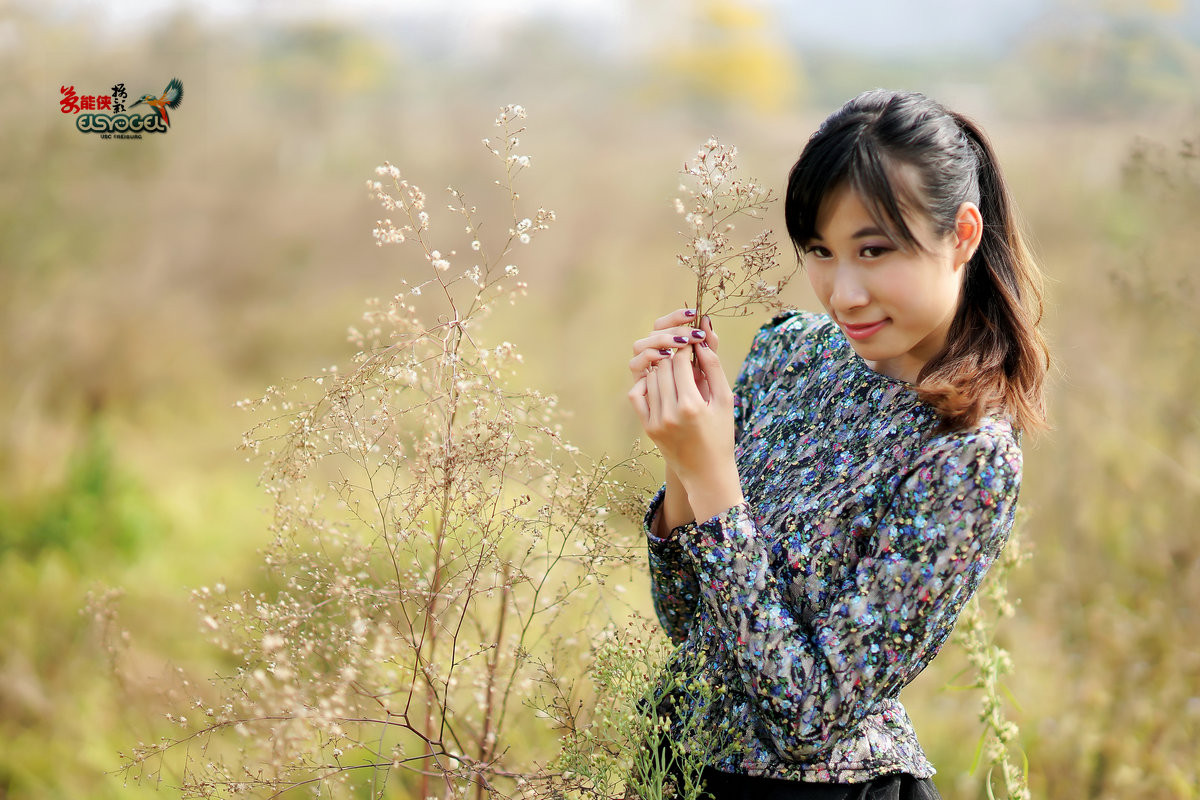 年初一冬日郊外之美女茵茵