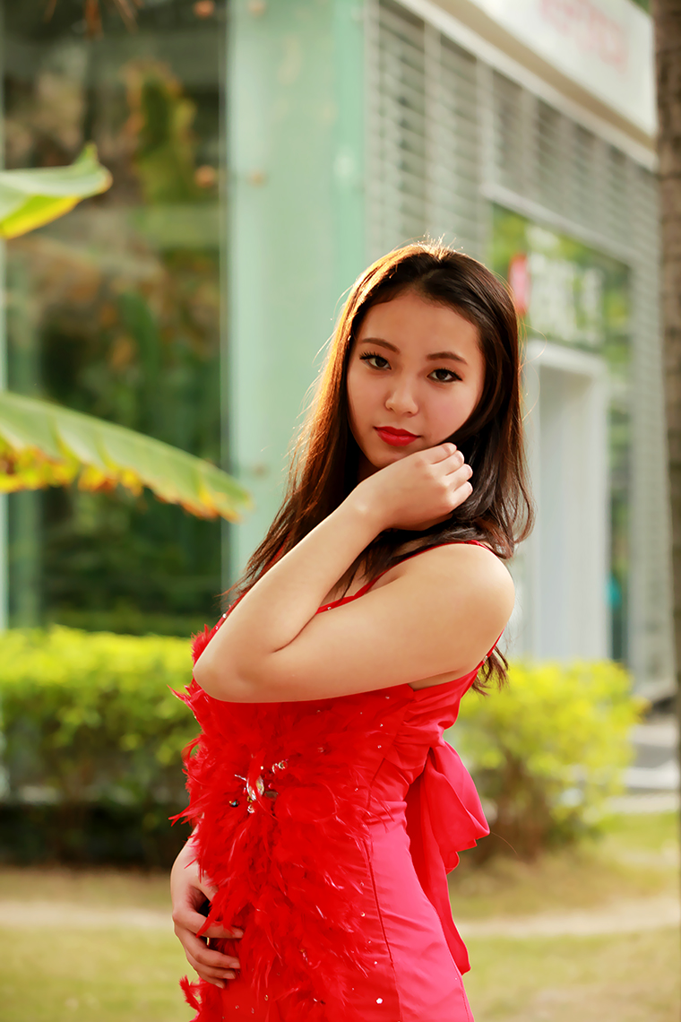 【美科“冬季到广州来看你”--广州论坛2015年年会外拍活动】---红晚装美女-中关村在线摄影论坛