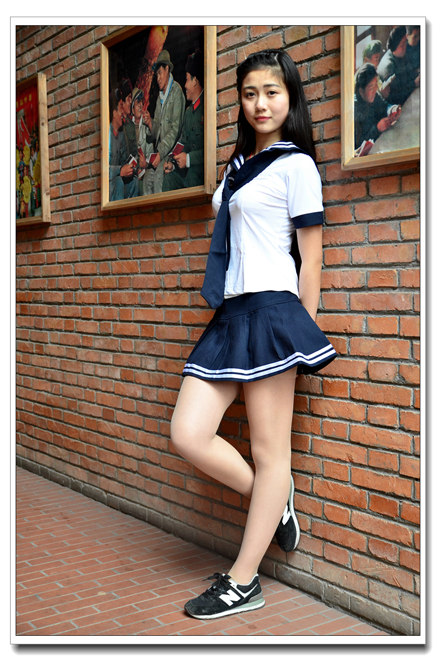 一组校园清纯美少女