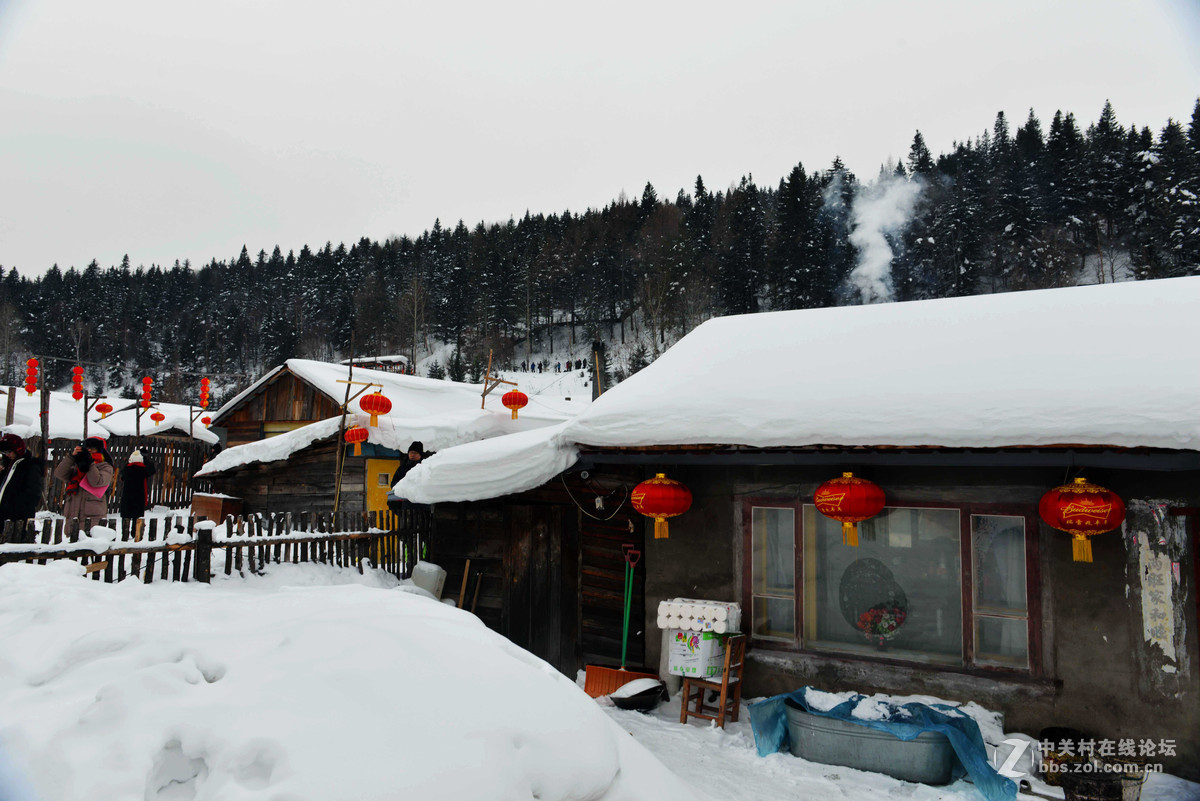 雪乡炊烟