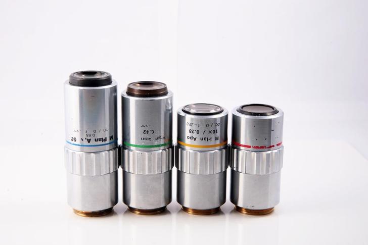 出mitutoyo三丰apo物镜一套5.10.20.50四个（大倍率微距摄影用）