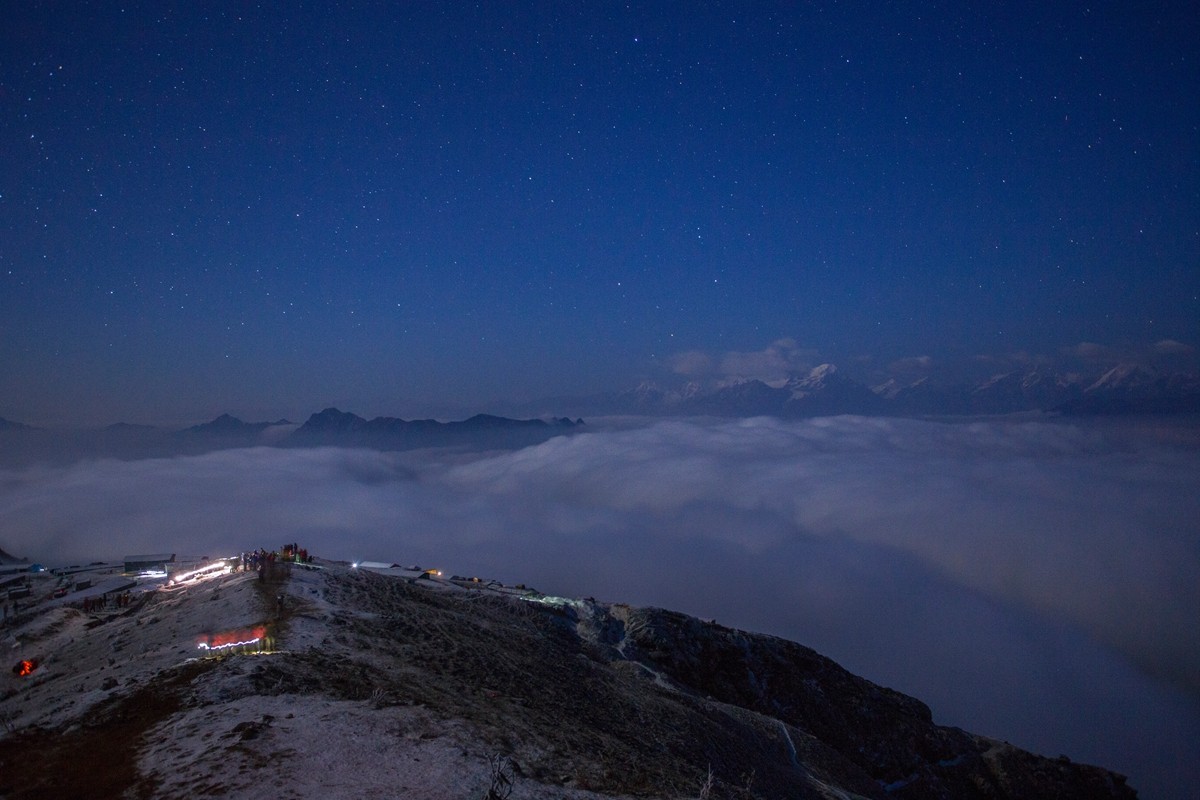 四上牛背山精彩纪实之③—后半夜云海星空
