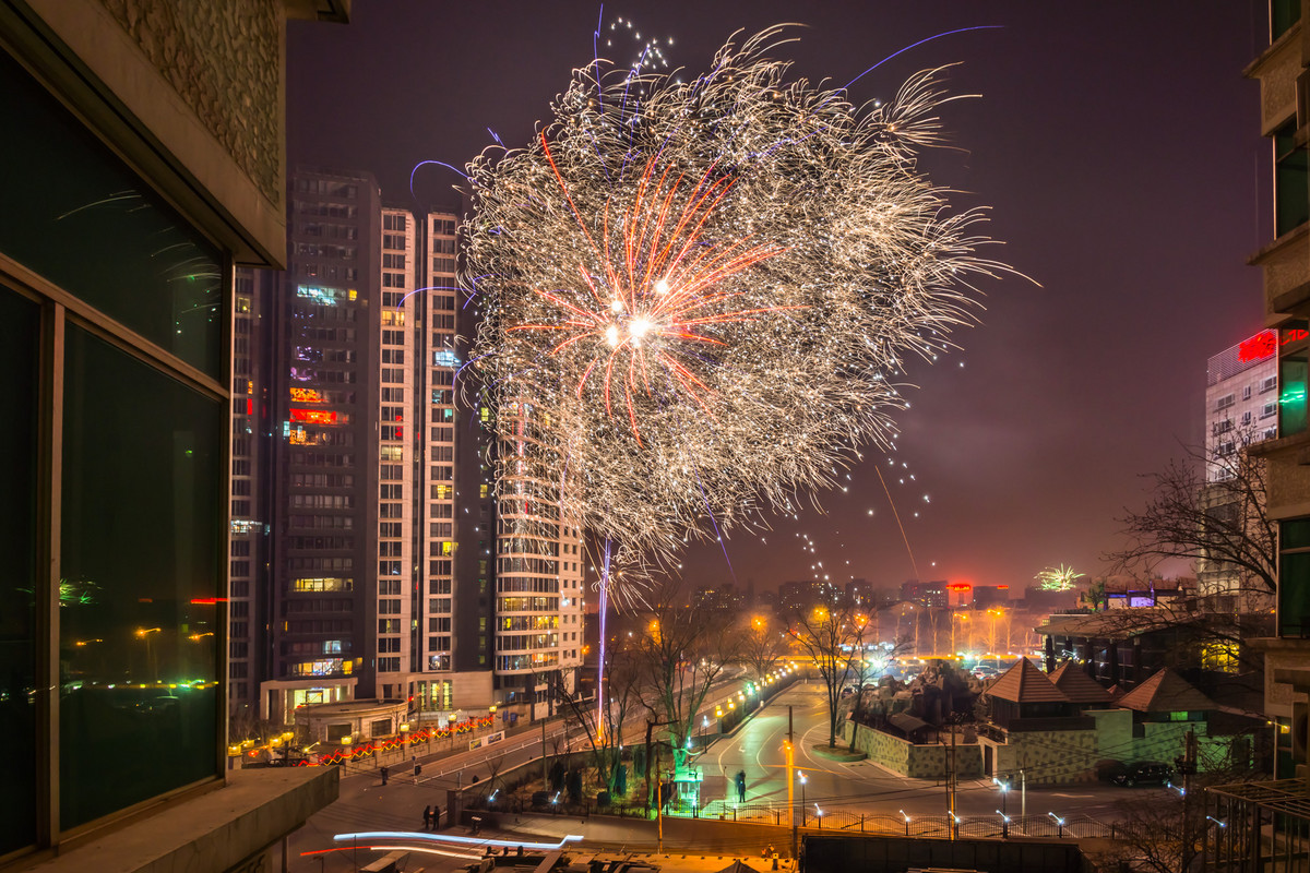 除夕烟花祝影友们春节快乐