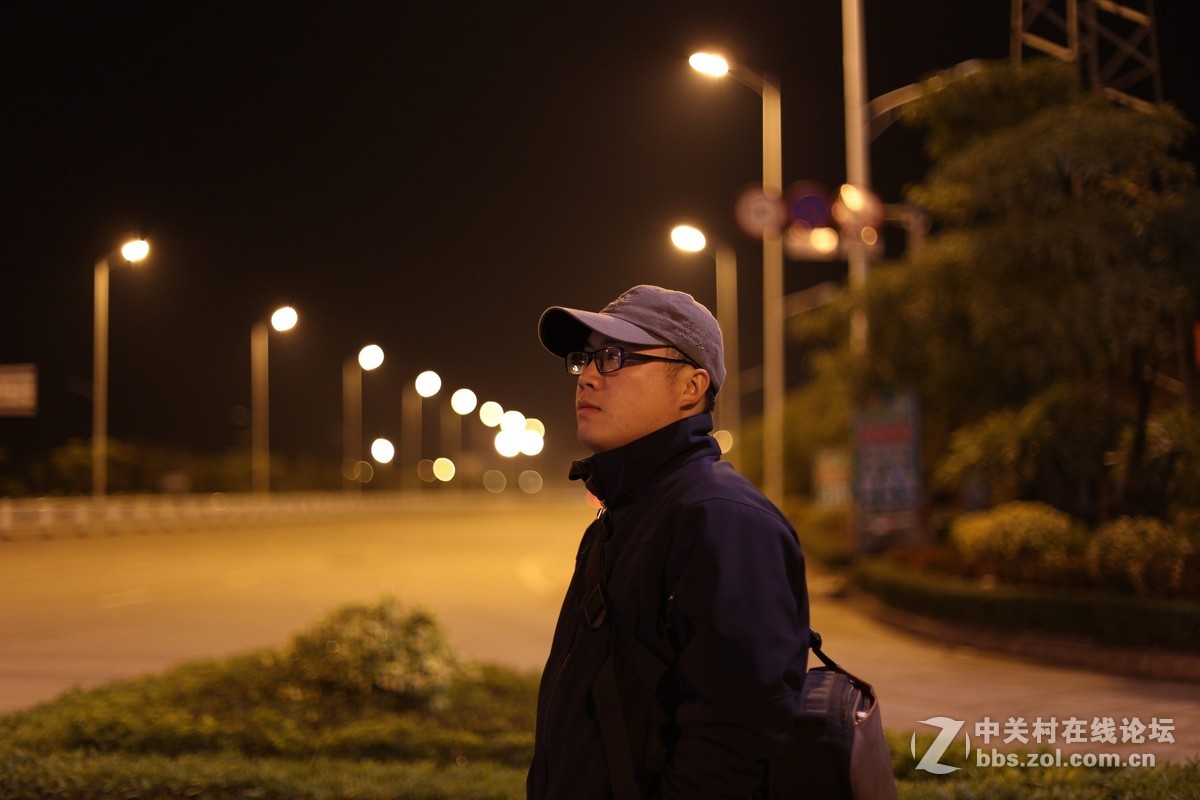 夜景人像