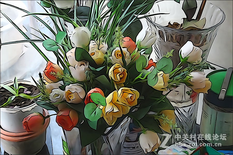 用HX400的“插图”模式拍摄的【雪景】