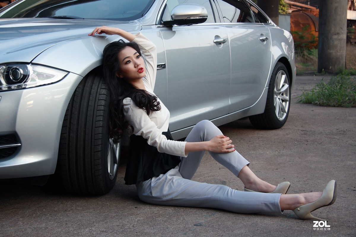 #车模组#首钢旧厂区捷豹美女