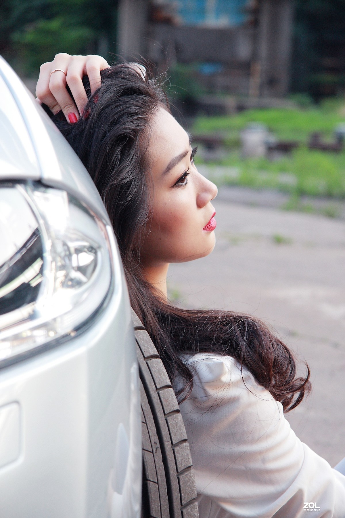 #车模组#首钢旧厂区捷豹美女