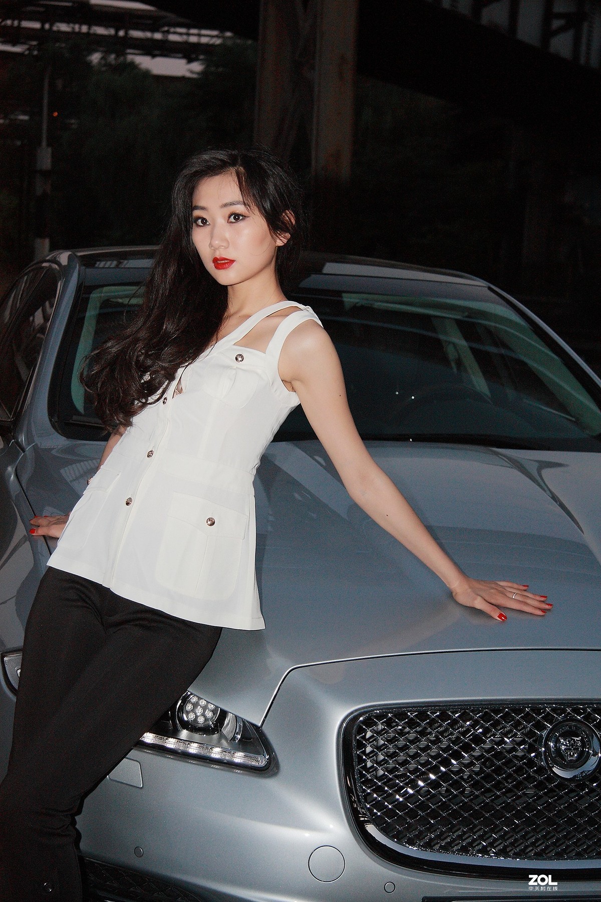 #车模组#首钢旧厂区捷豹美女