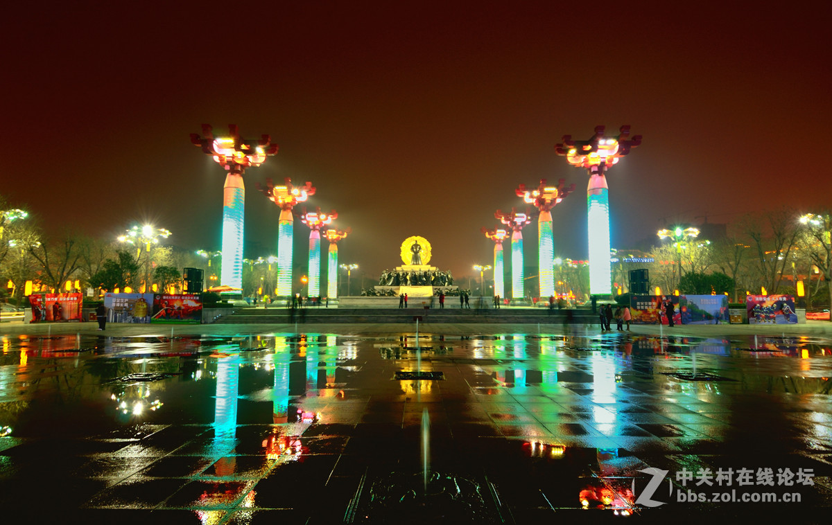 刚入了12-24镜头，过节试拍一组夜景（西安大唐不夜城夜景）