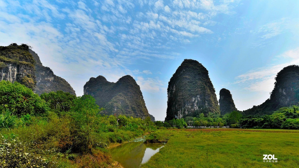 桂林阳朔石山景色2