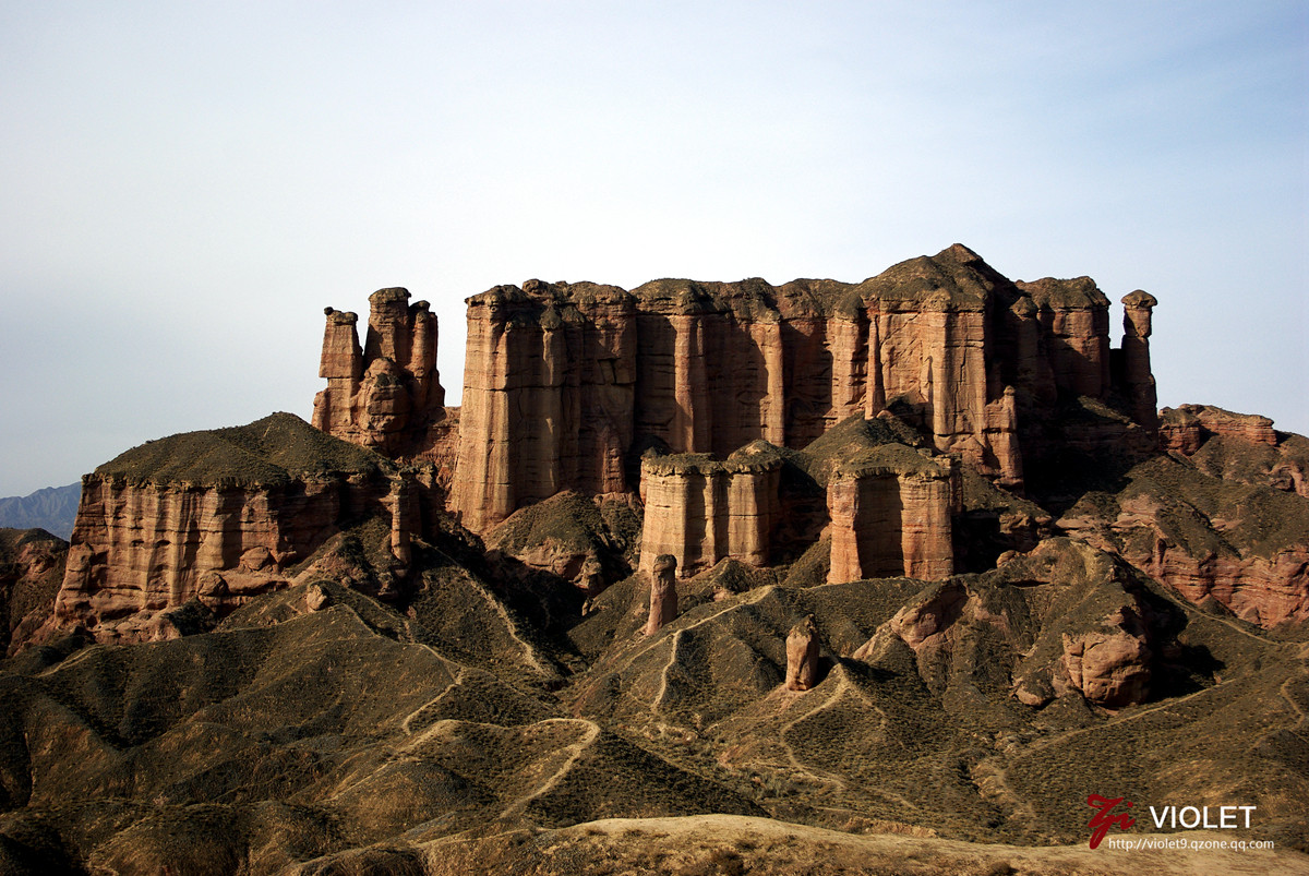 七彩丹霞和冰沟丹霞