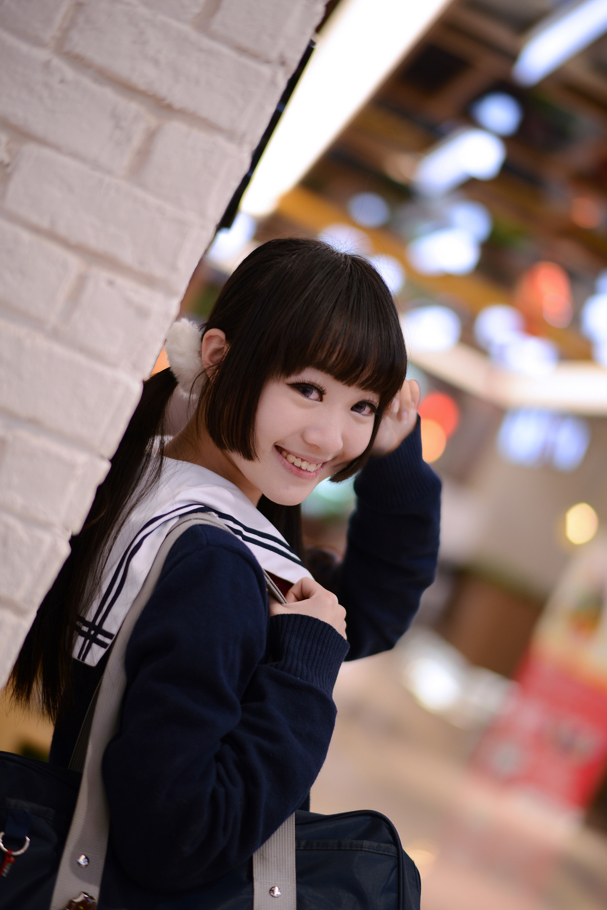 尼康58 1.4G 商场萌妹子人像 试镜 [2]