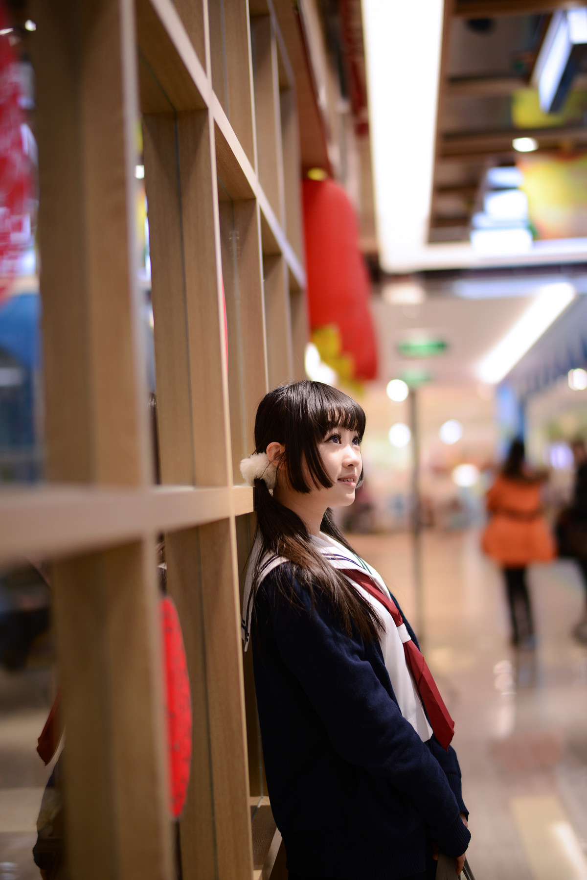 尼康58 1.4G 商场萌妹子人像 试镜 [2]