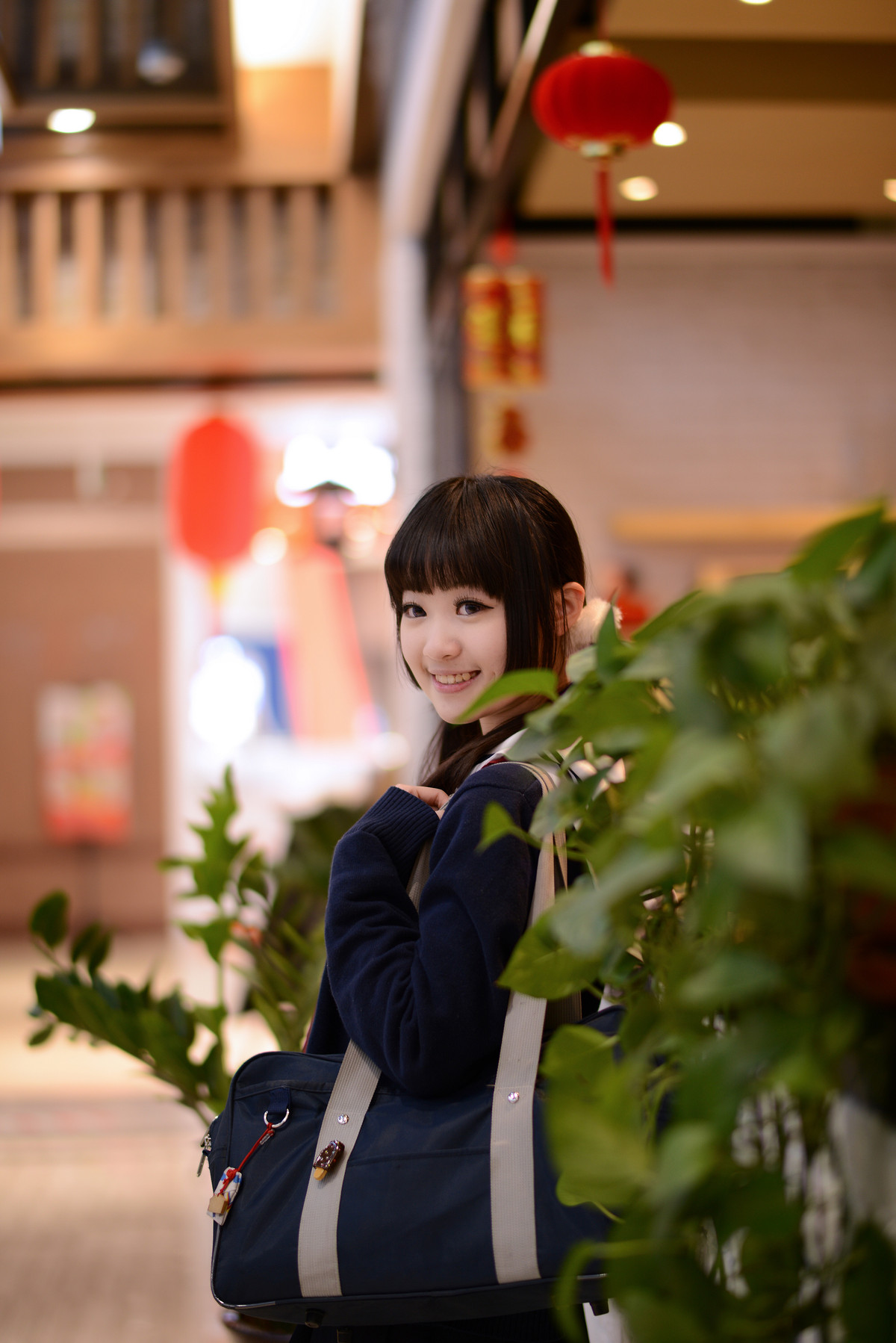 尼康58 1.4G 商场萌妹子人像 试镜 [2]