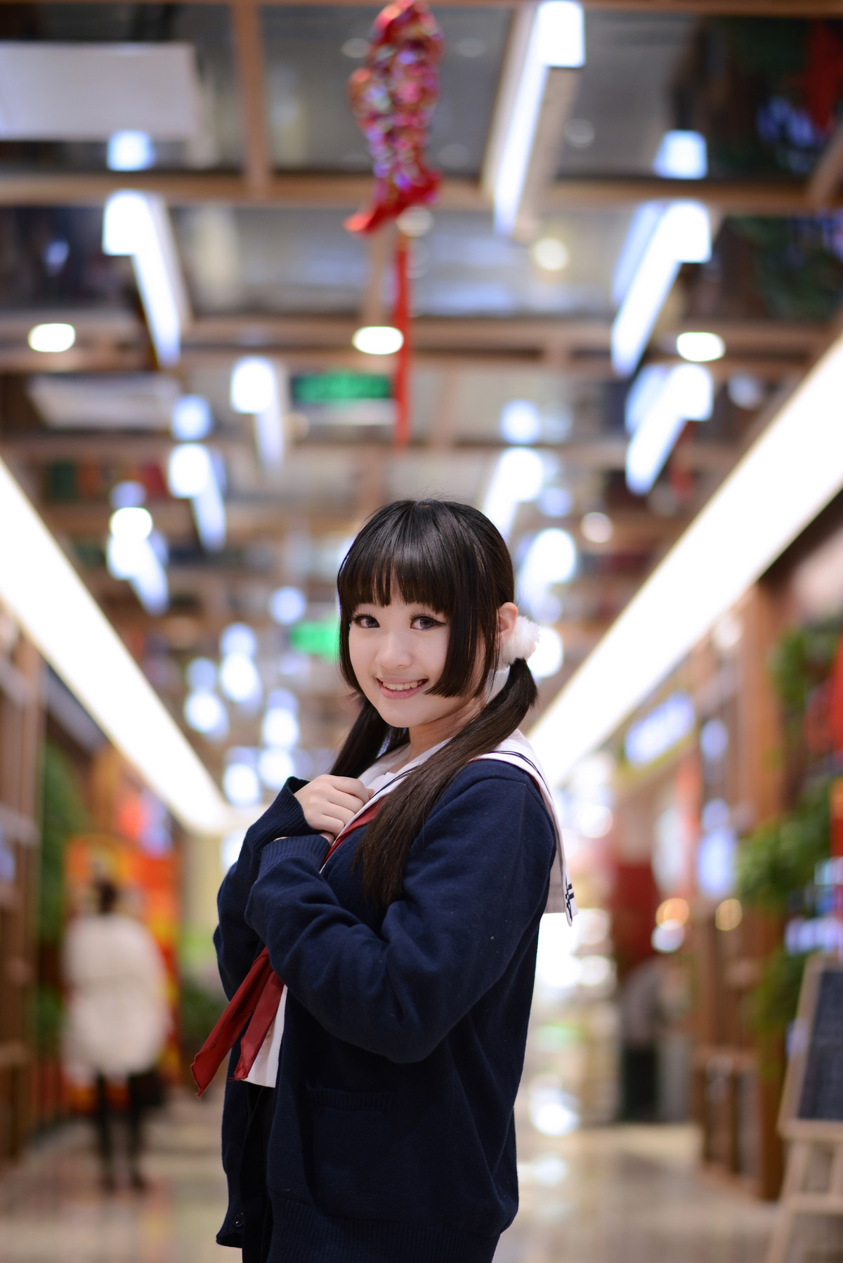 尼康58 1.4G 商场萌妹子人像 试镜 [2]