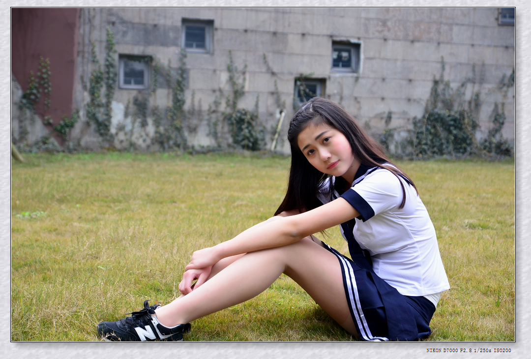 一组校园清纯美少女