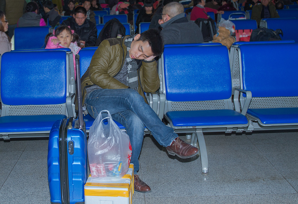 #回家#2015烟台春运——小心赶不上车