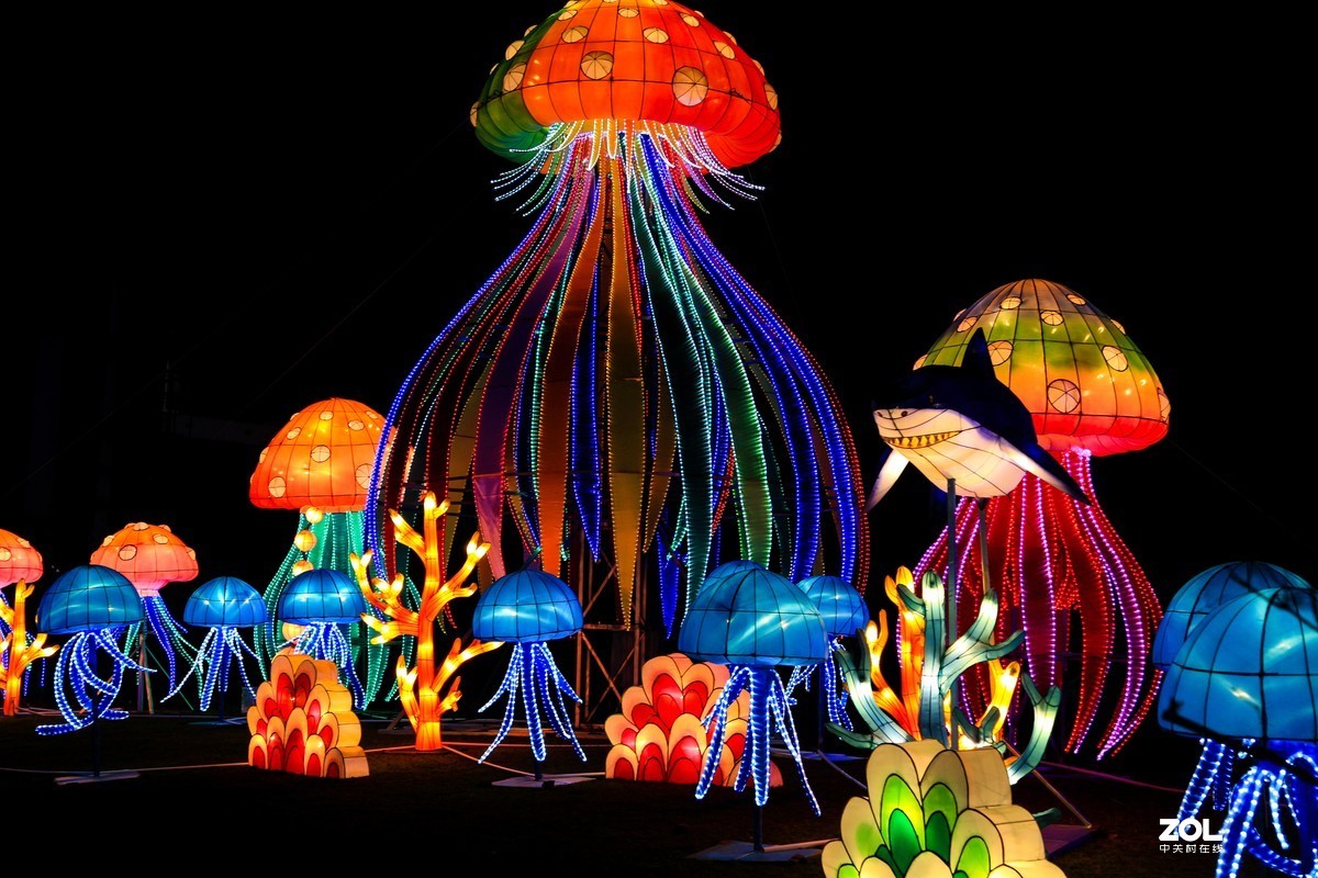 上海2016年魔灯嘉年华游记————世博公园一腚红灯会