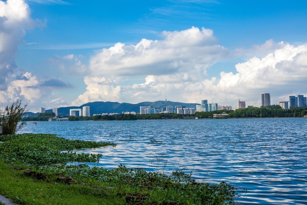 蠡湖风景 雨后天气晴朗