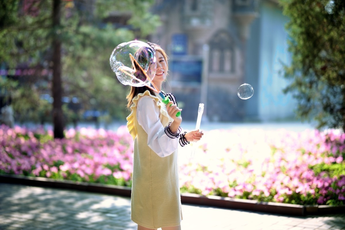 #外拍组# 朝阳公园拍北漂3年的小美女