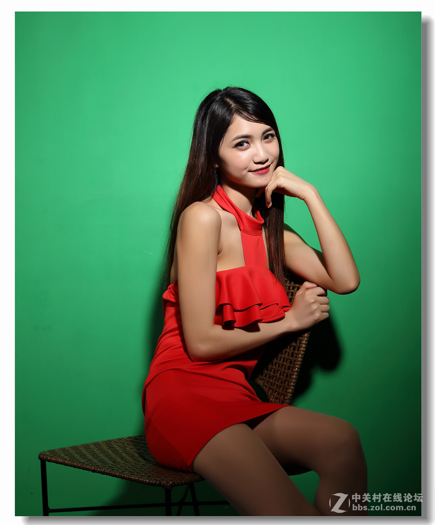 棚拍人像练习(绿背景)