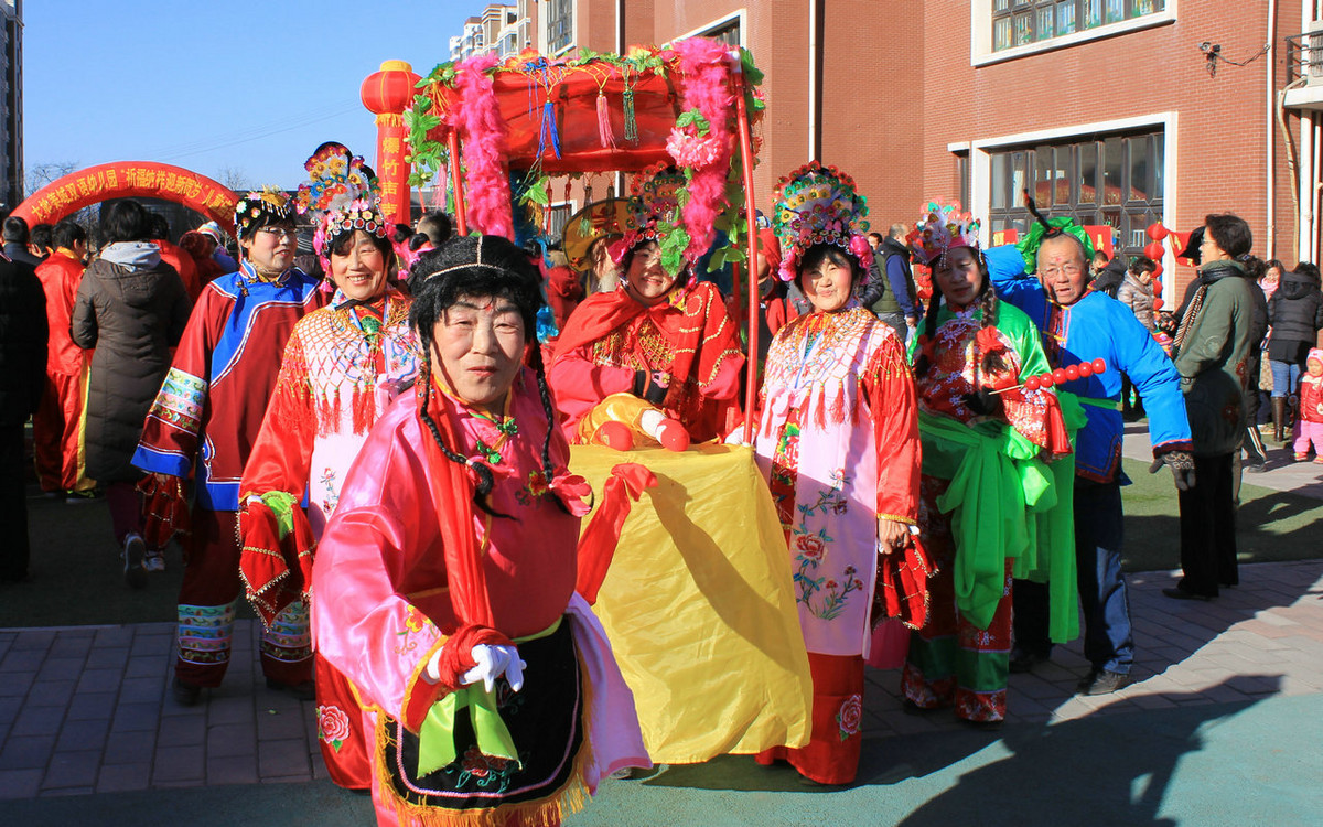 #喜洋洋中国年民俗摄影大赛#---庙会秧歌