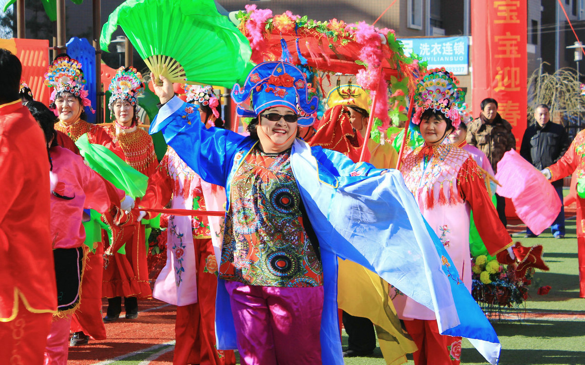 #喜洋洋中国年民俗摄影大赛#---庙会秧歌