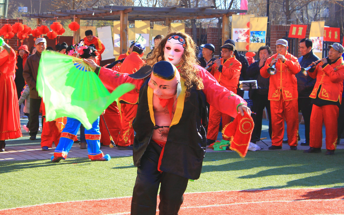 #喜洋洋中国年民俗摄影大赛#---庙会秧歌