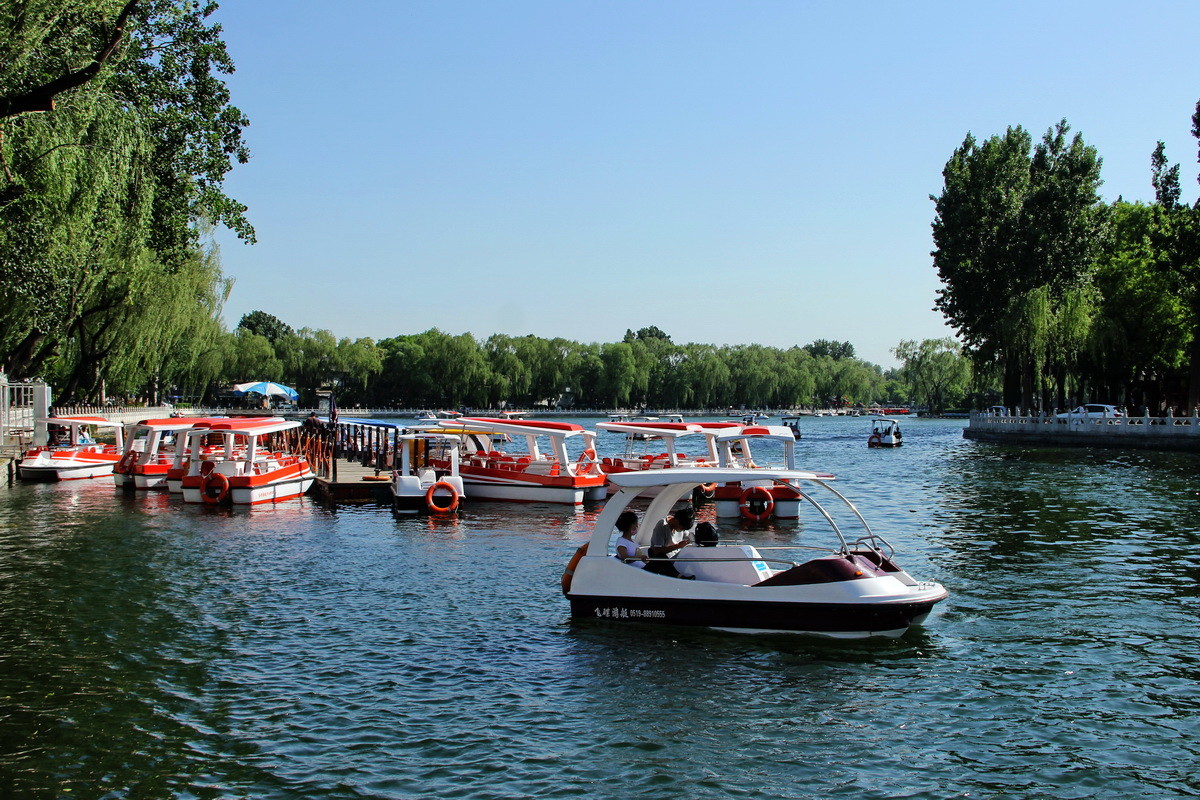 北京后海及什刹海周边风景一