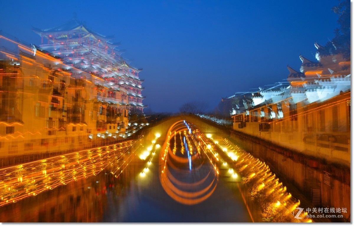 三河古镇夜景