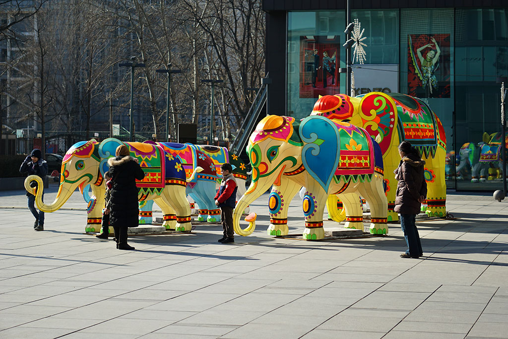 春节前三里屯有灯会