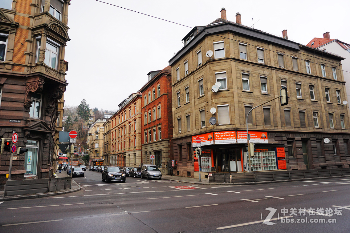 斯图加特街景及皇宫