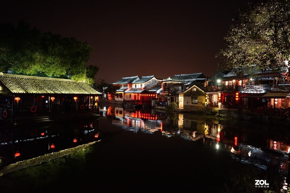 国庆节前夕的西塘夜色